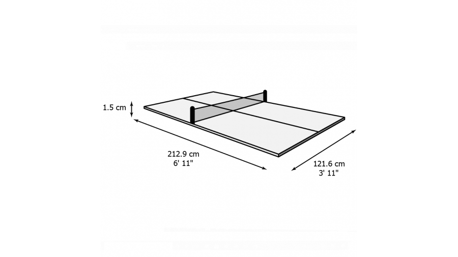 Plateau Table Ping Pong pour billard 7 FT
