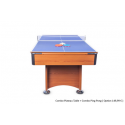 Plateaux réversibles bois clair + ping-pong
