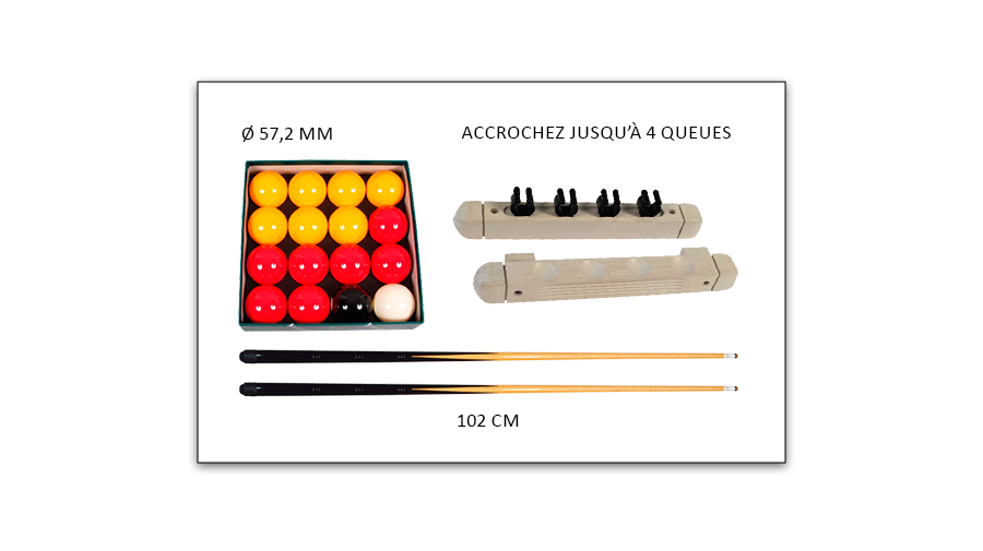 Idees cadeaux de Noel - Pack accessoires Billard