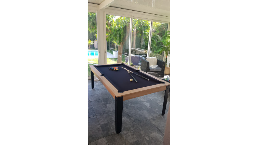 Billard table Guillaume 7 FT Elio pieds en métal