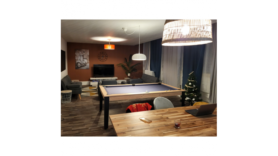 Billard table Guillaume 7 FT Elio pieds en métal